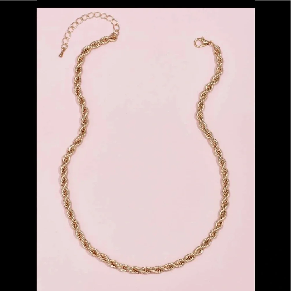 Gold Rope Necklace - Picture 2 of 2